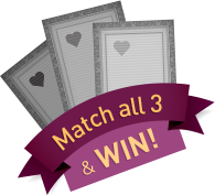 Match All 3 Cards & WIN! Click to enter. Match 3 Cards & WIN!